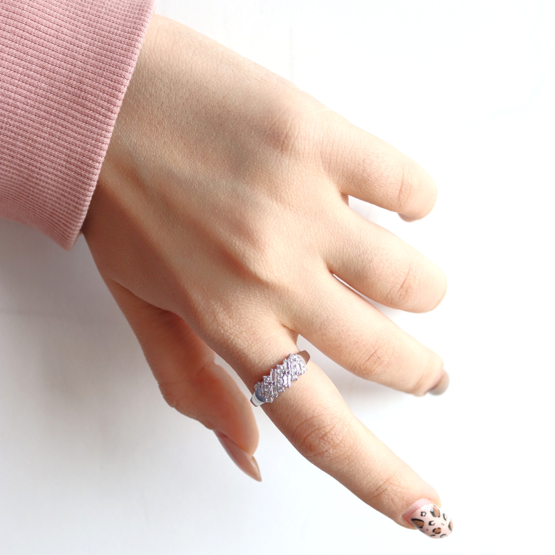 انگشتر نقره زنانه کد 16