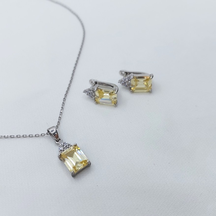 نیم ست نقره کد 24