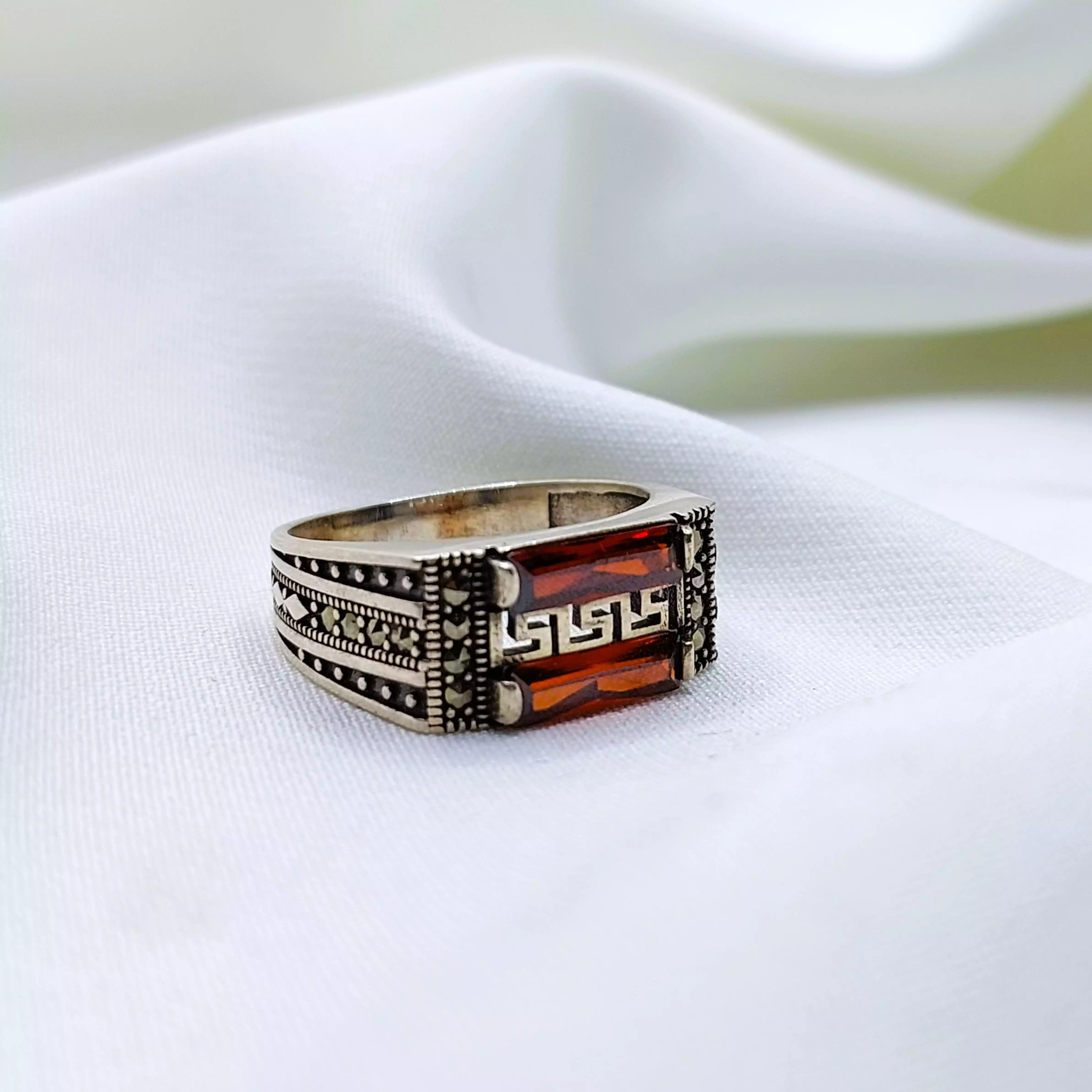 انگشتر نقره ترک مردانه کد 64