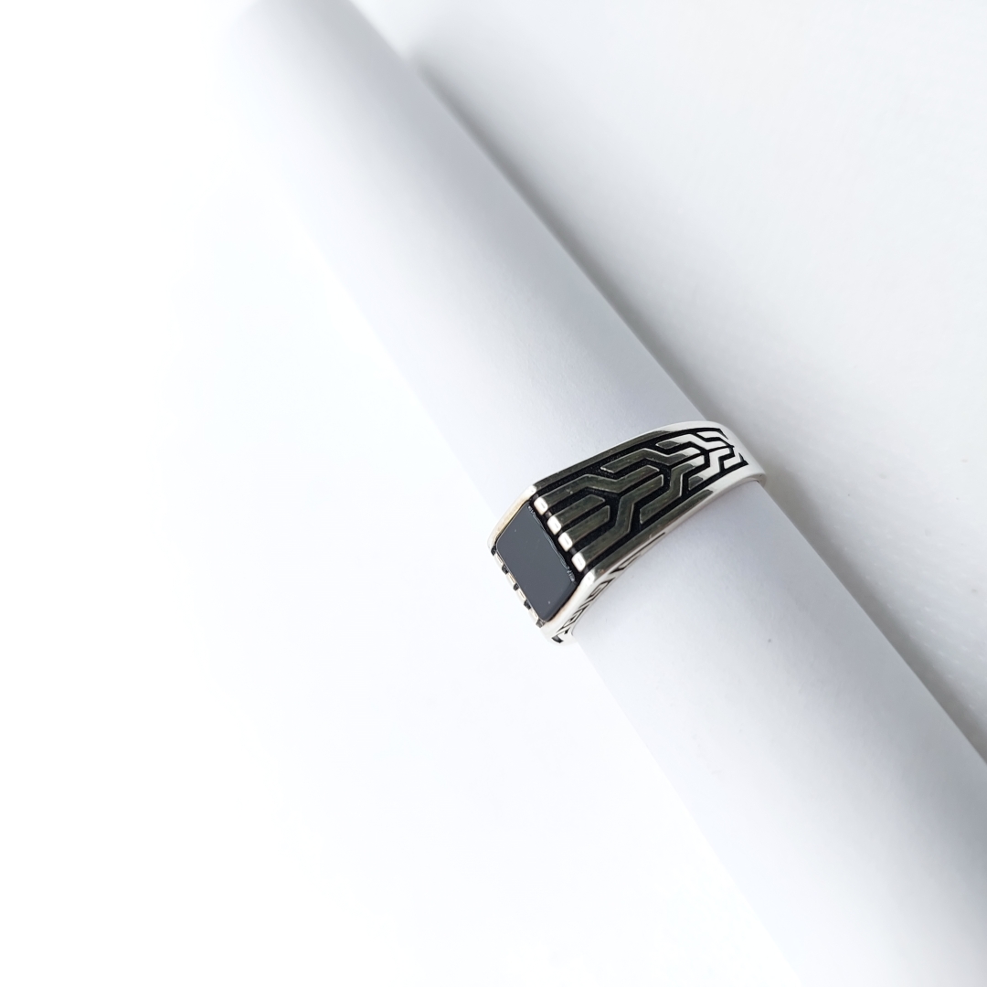 انگشتر نقره مردانه ترک کد 50