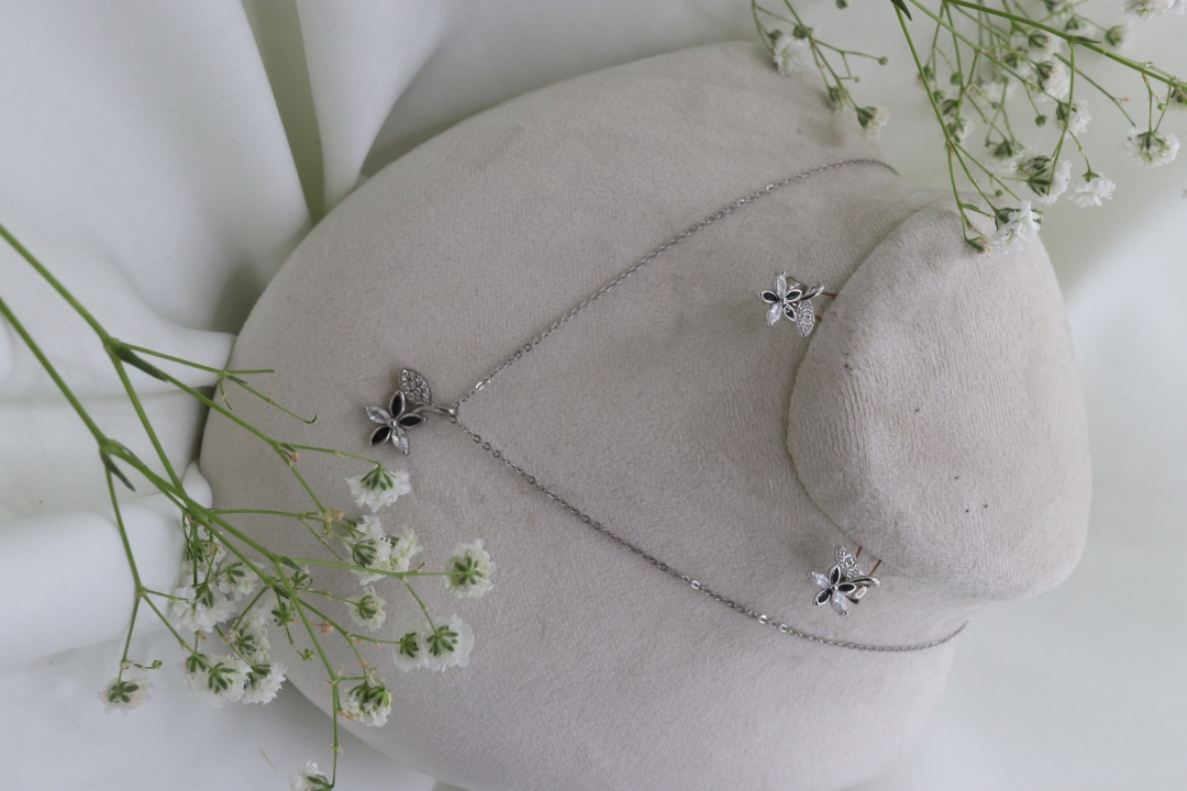 نیم ست نقره کد 9