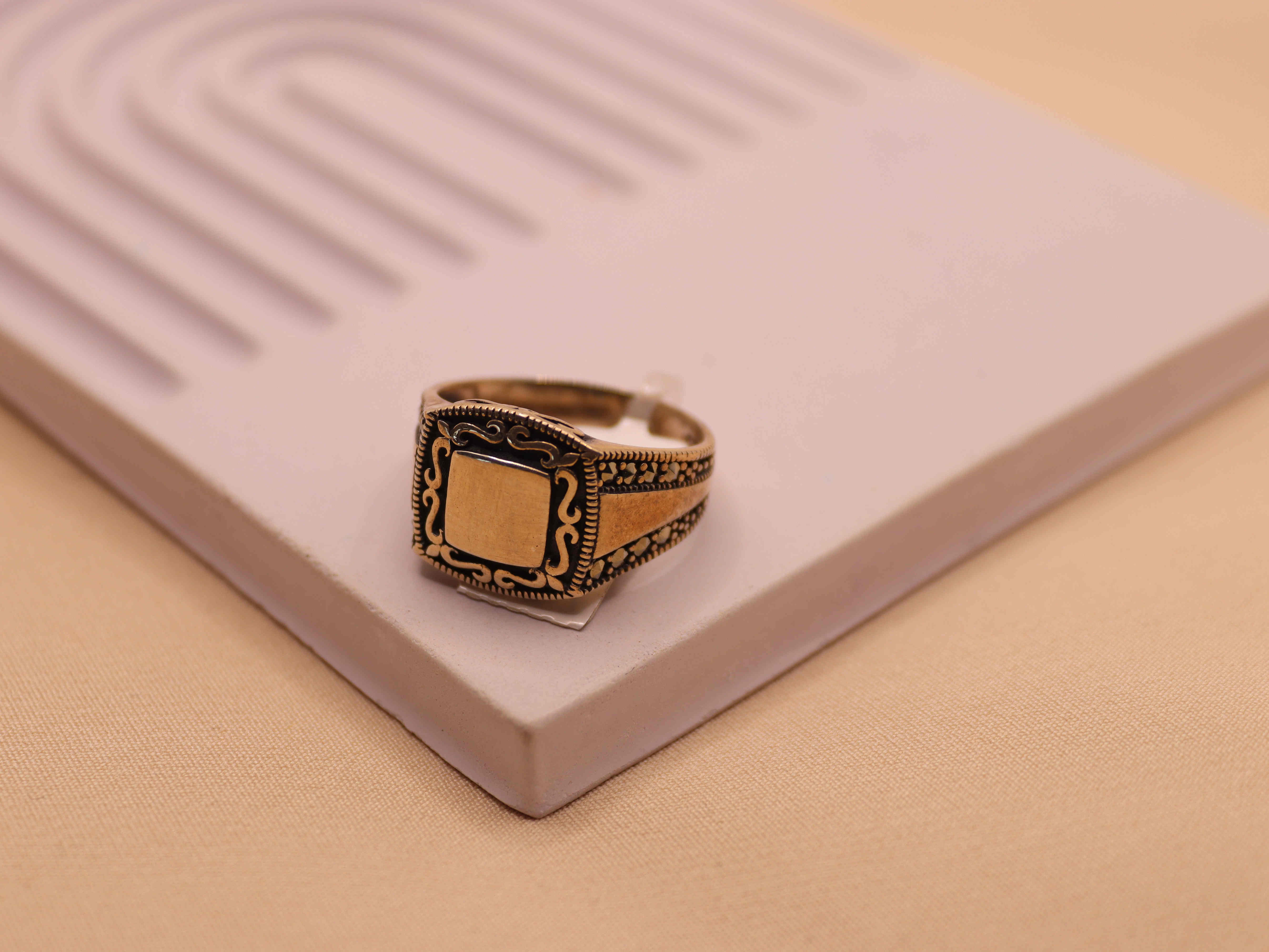 انگشتر نقره مردانه ترک کد 39