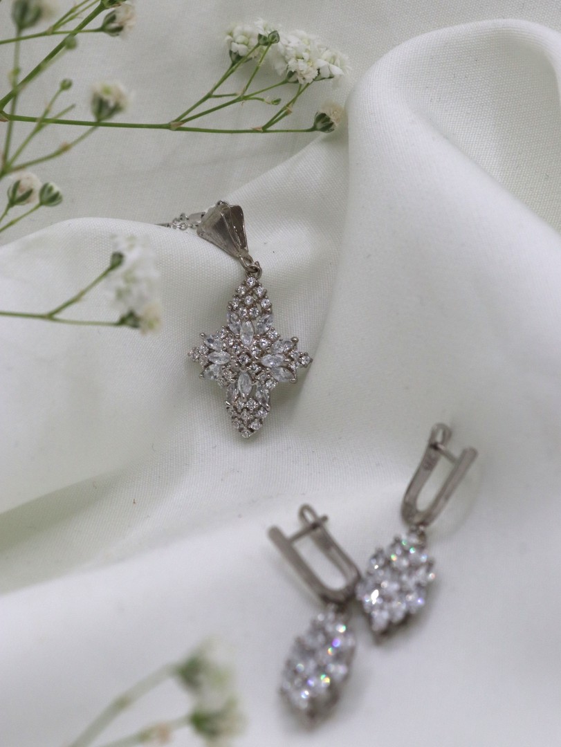 نیم ست نقره کد 16