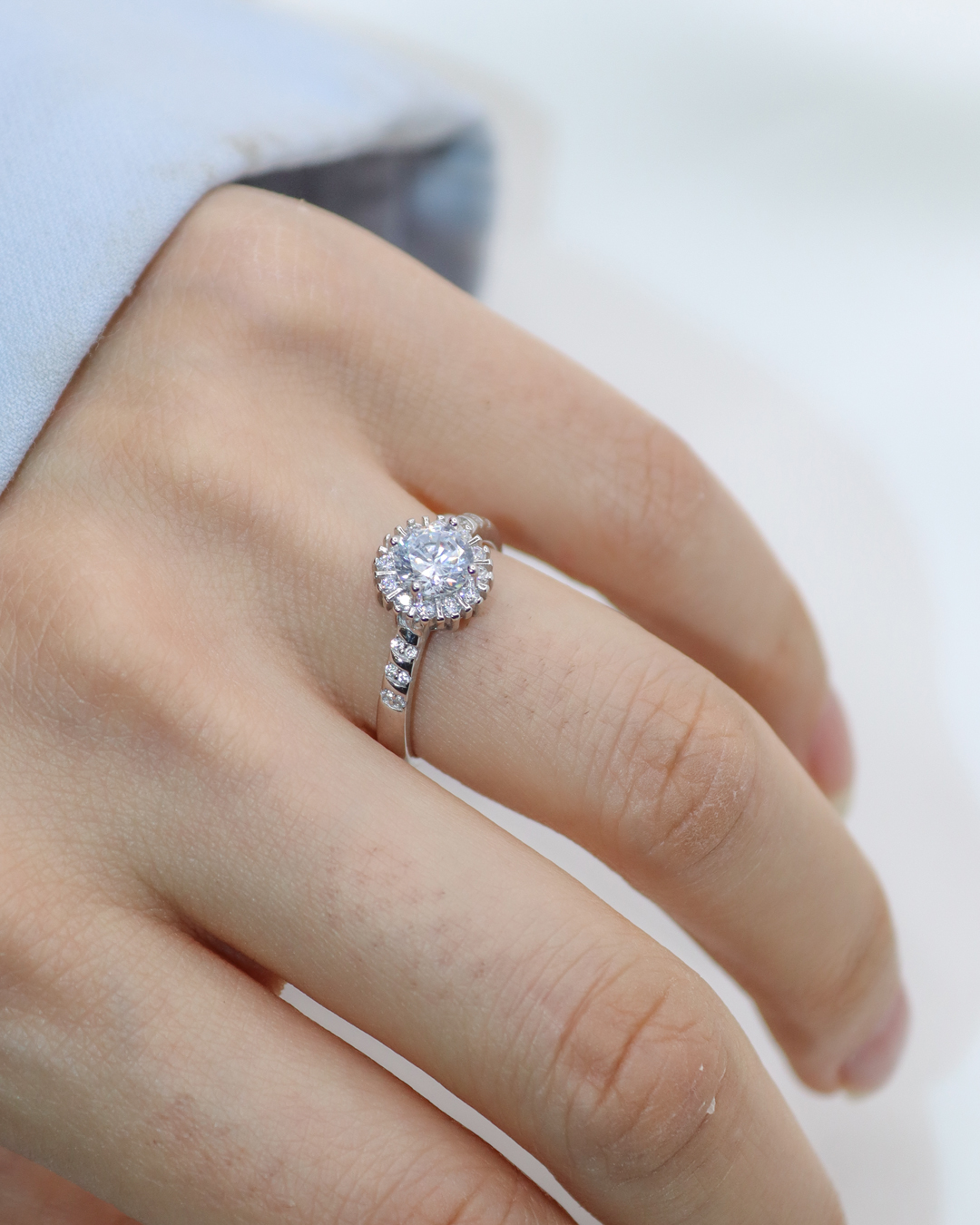 انگشتر نقره زنانه کد 1