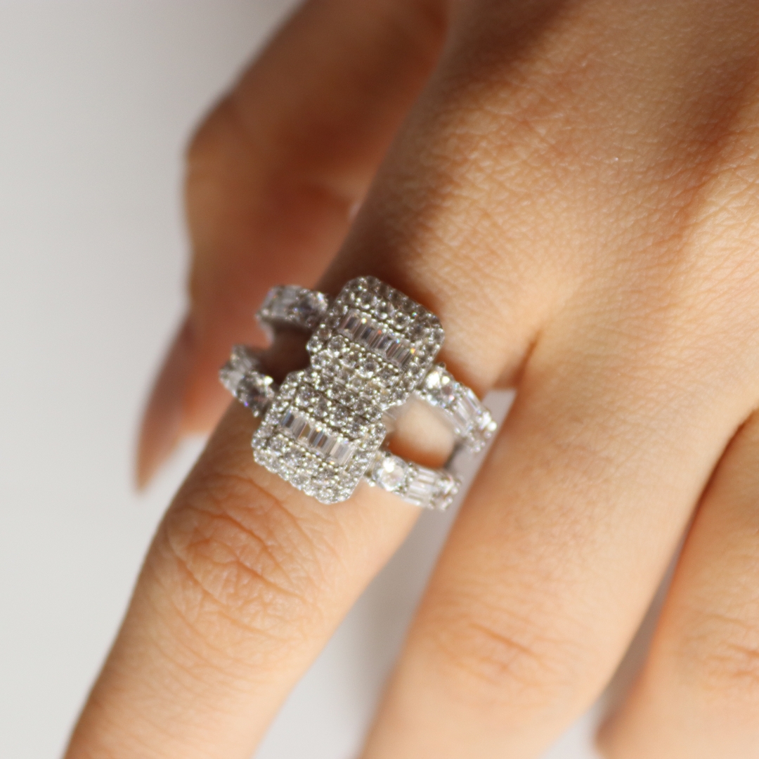 انگشتر نقره زنانه کد 15