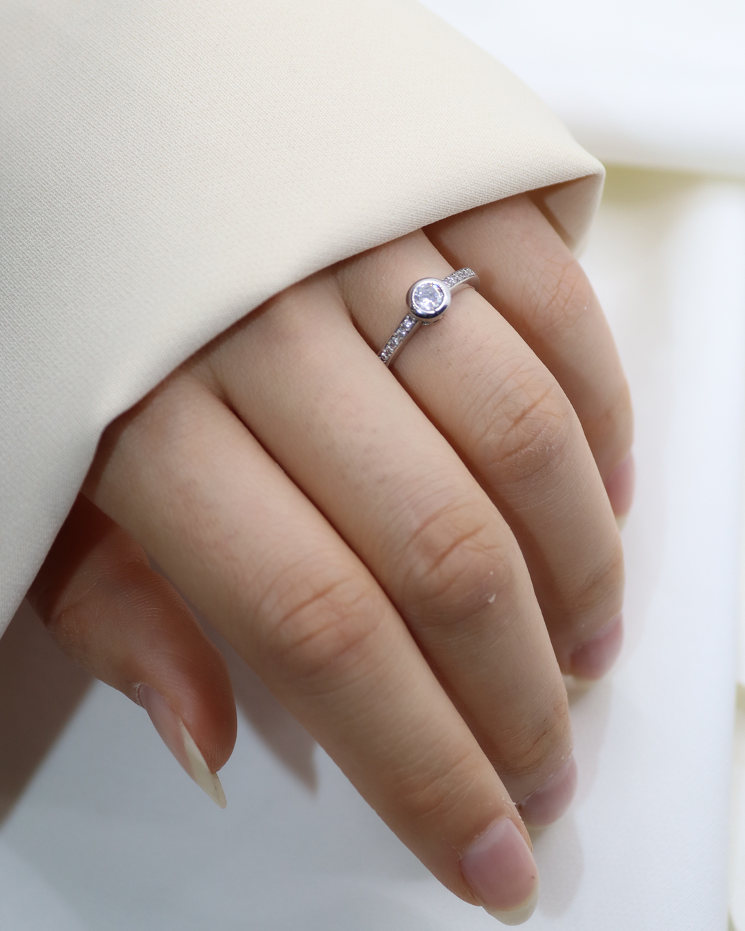 انگشتر نقره زنانه کد 4