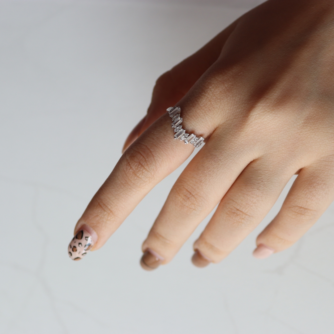 انگشتر نقره زنانه کد 19