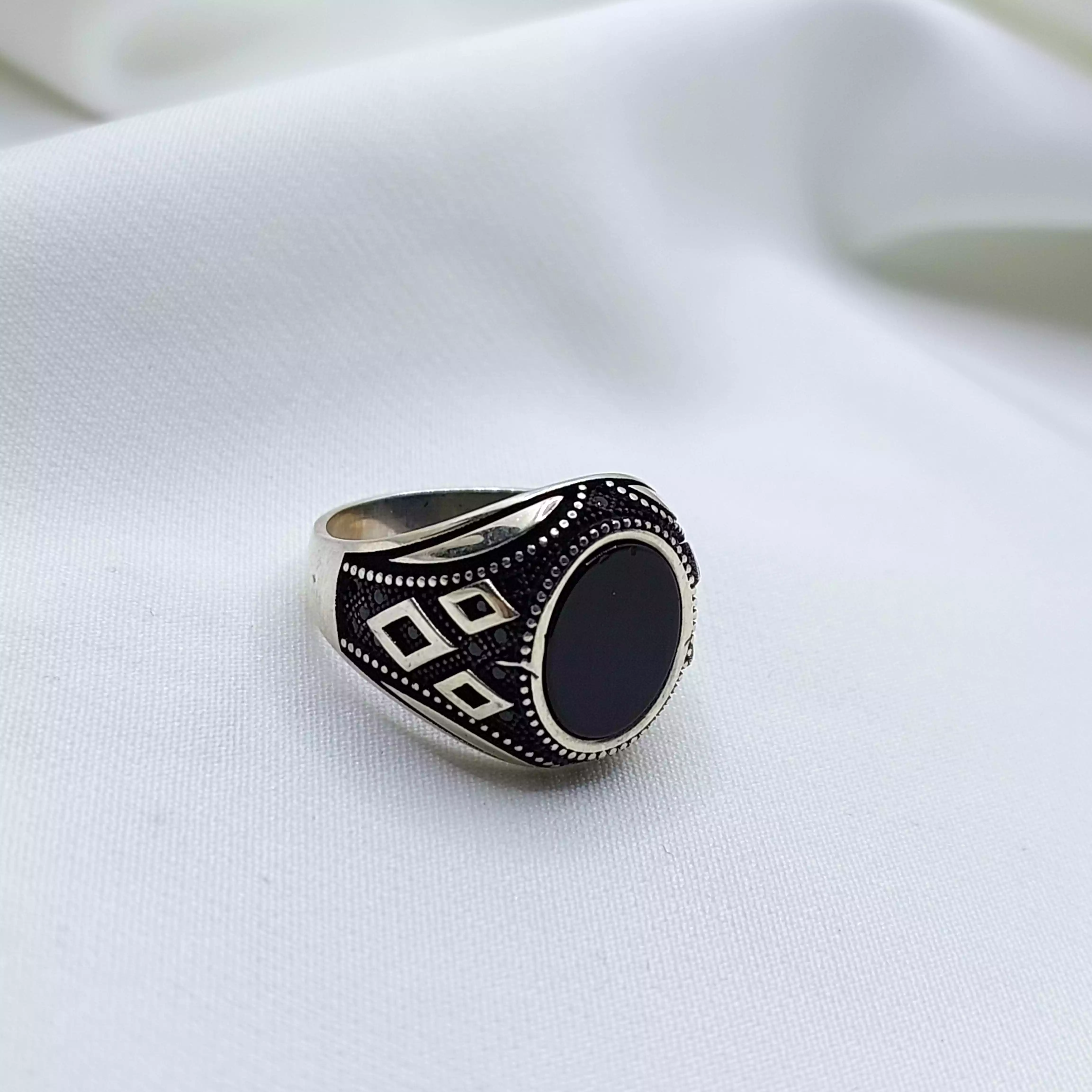 انگشتر نقره ترک مردانه کد 94