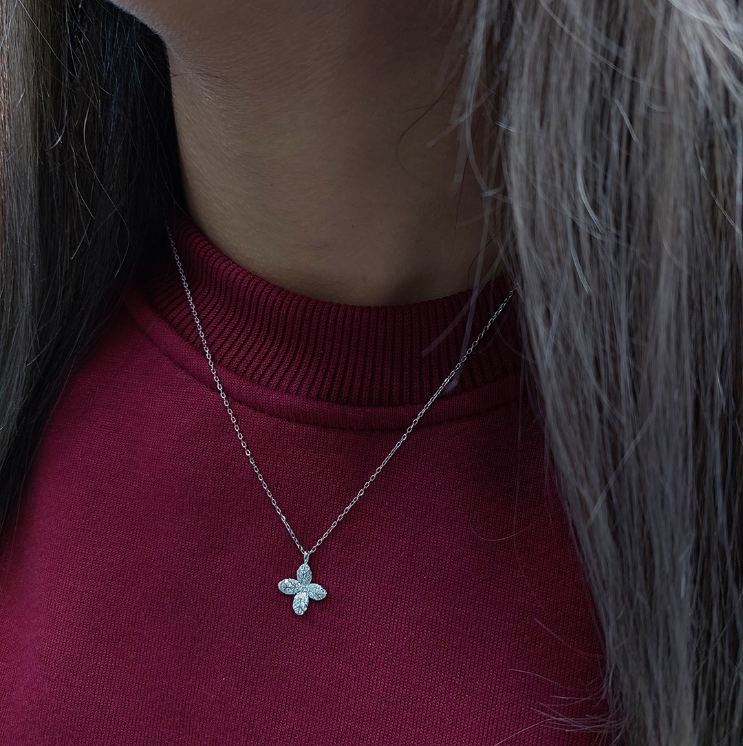 گردنبند نقره زنانه کد 24