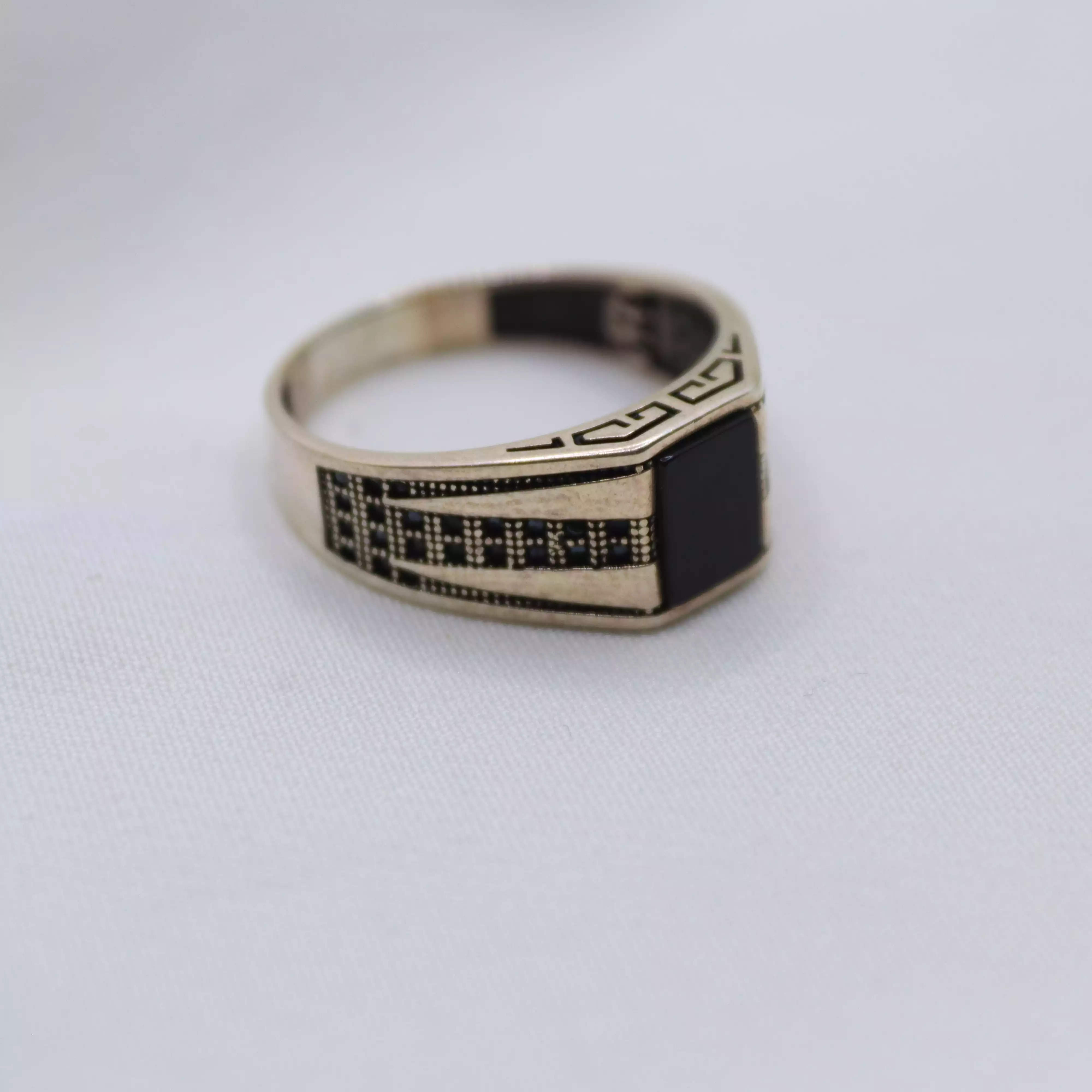 انگشتر نقره ترک مردانه کد 57