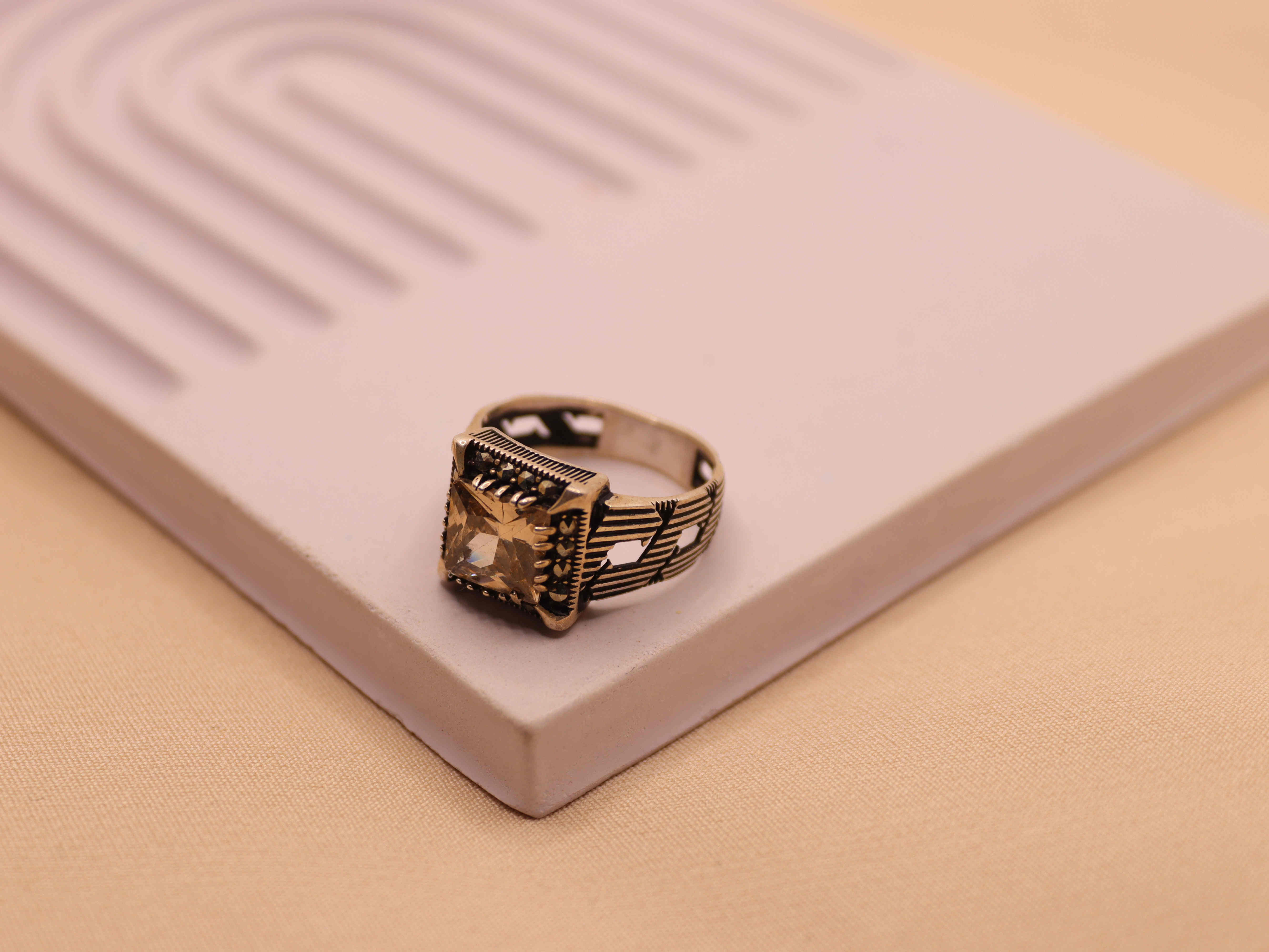 انگشتر نقره مردانه ترک کد 35