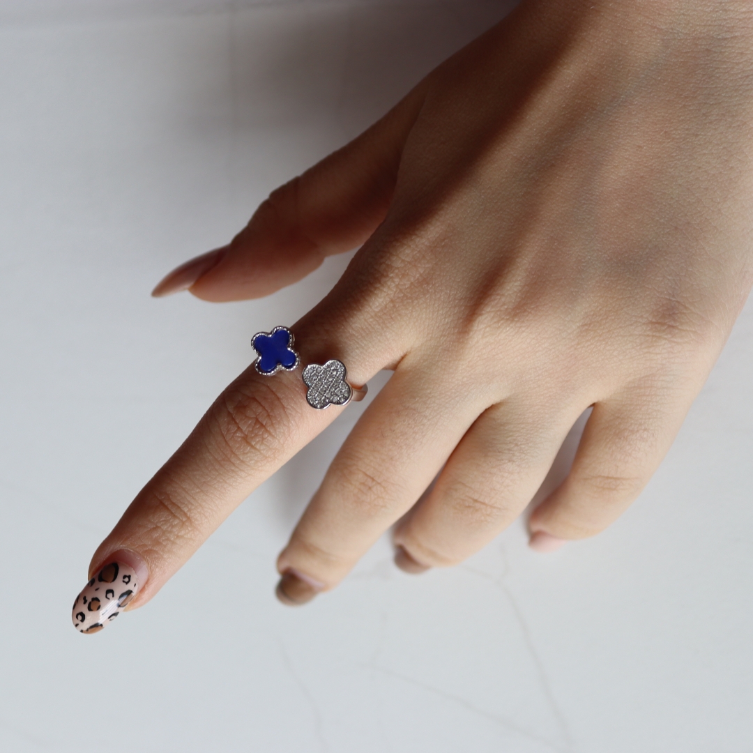 انگشتر نقره زنانه کد 18