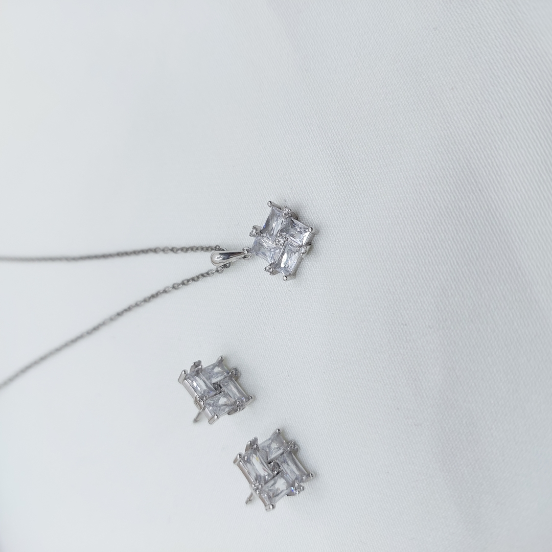 نیم ست نقره کد 14