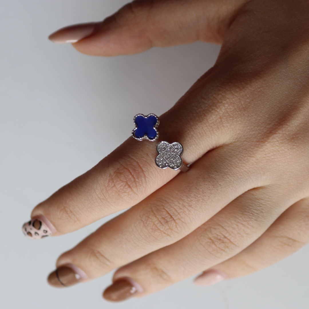 انگشتر نقره زنانه کد 18