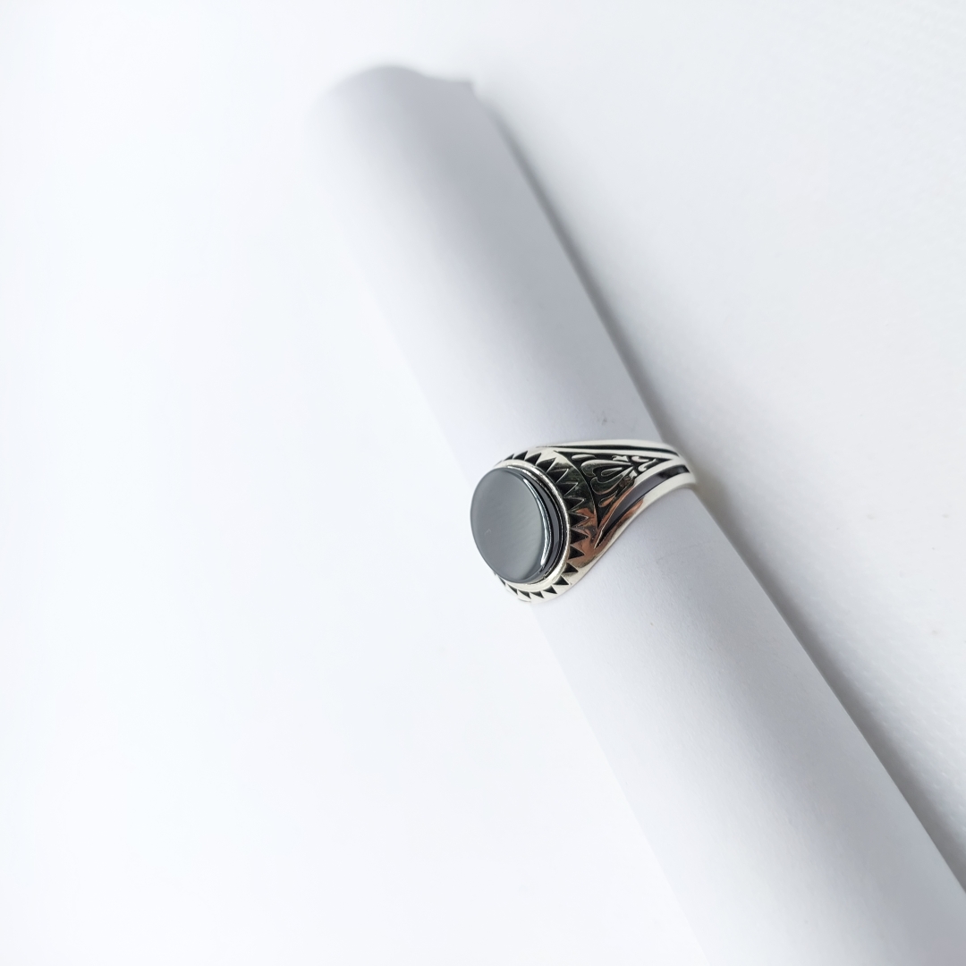 انگشتر نقره مردانه ترک کد 46