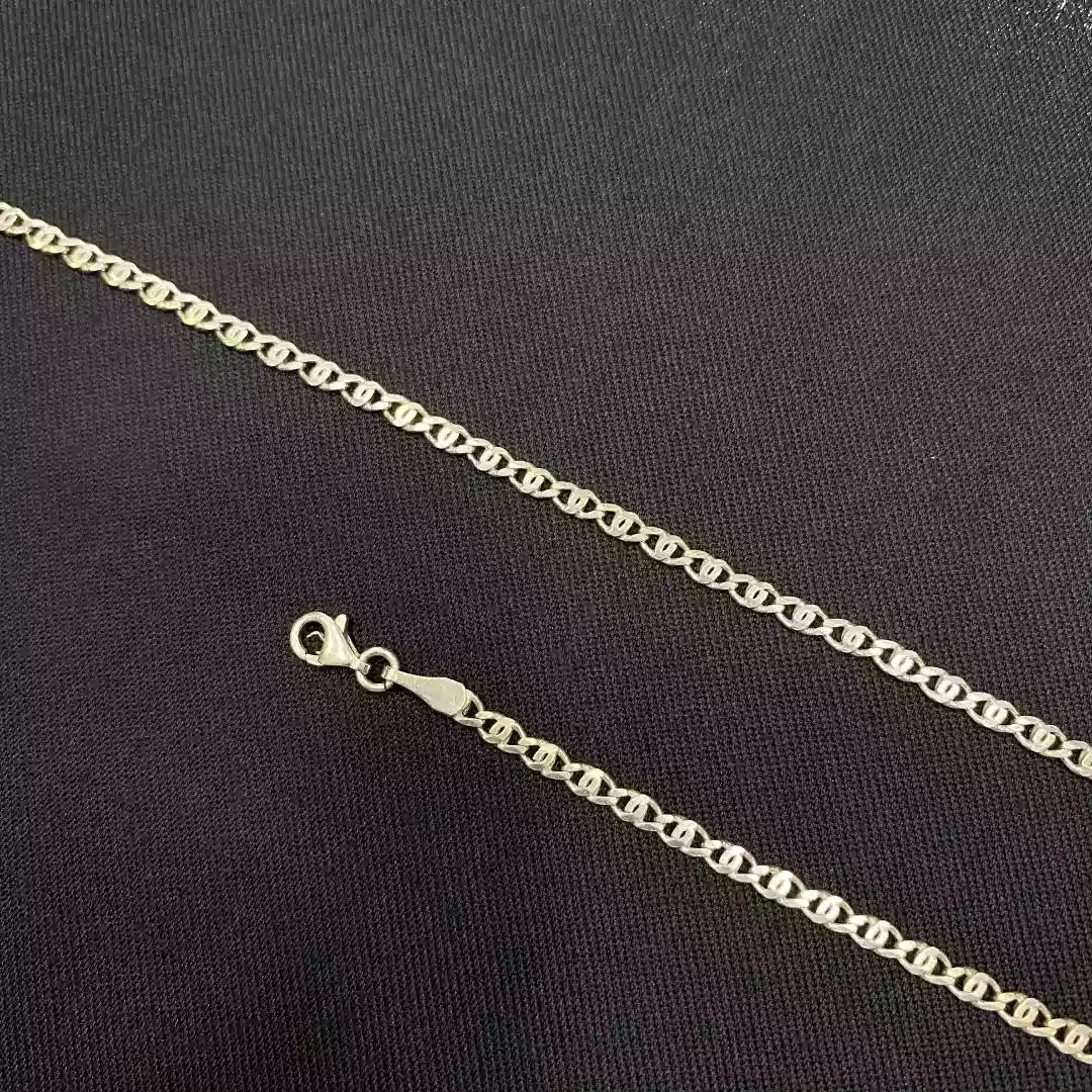 گردنبند نقره مردانه کد 1