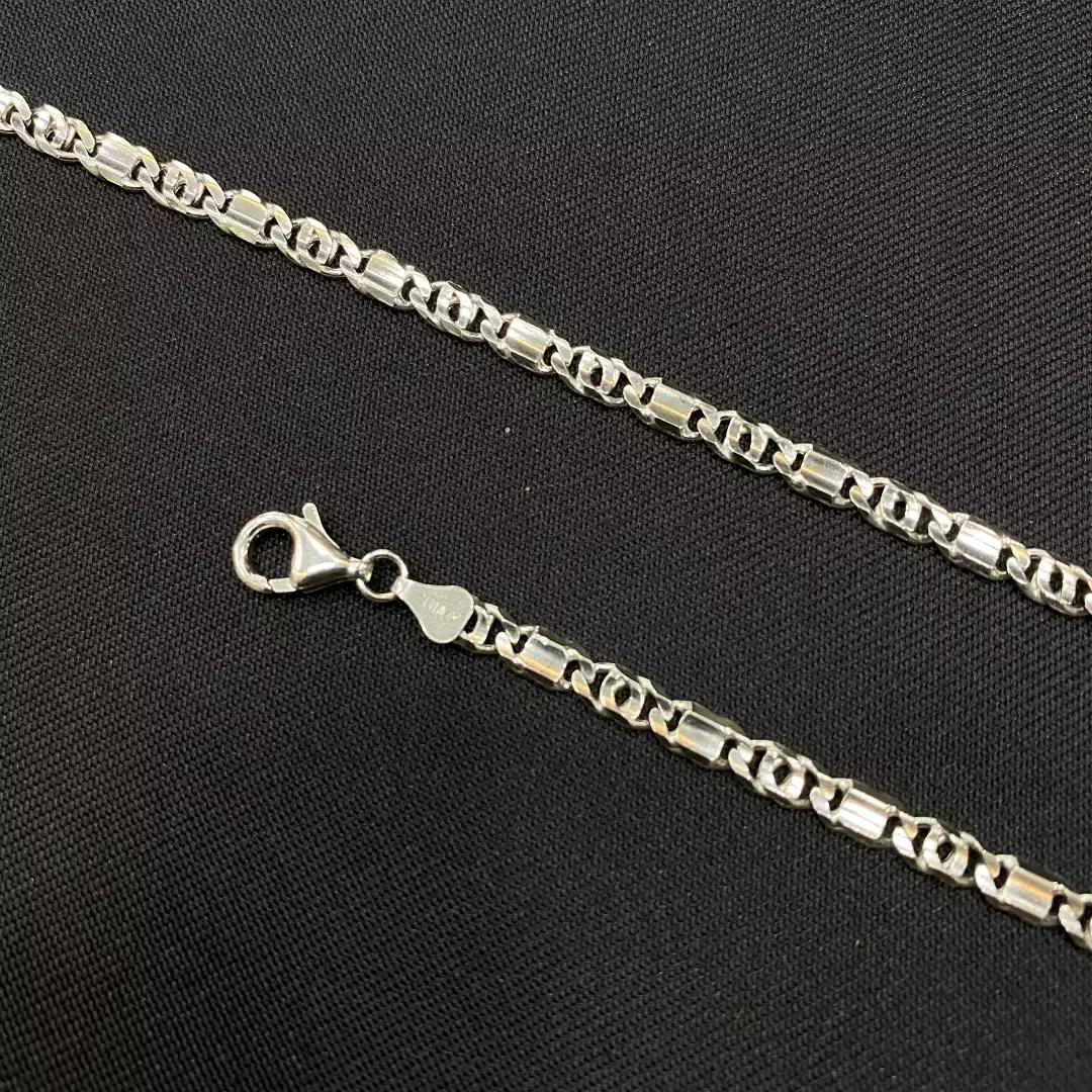 گردنبند نقره مردانه کد 6