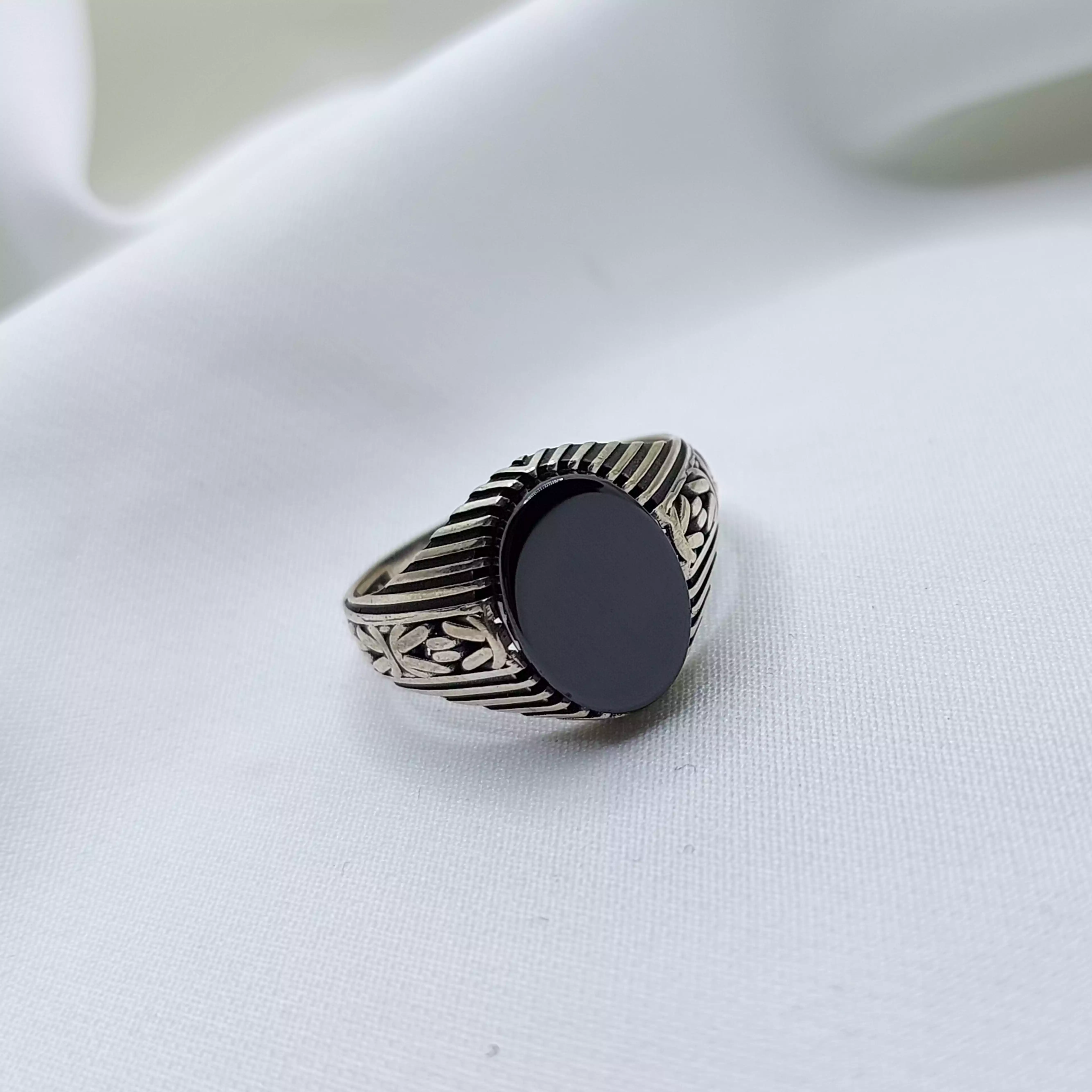 انگشتر نقره ترک مردانه کد 88