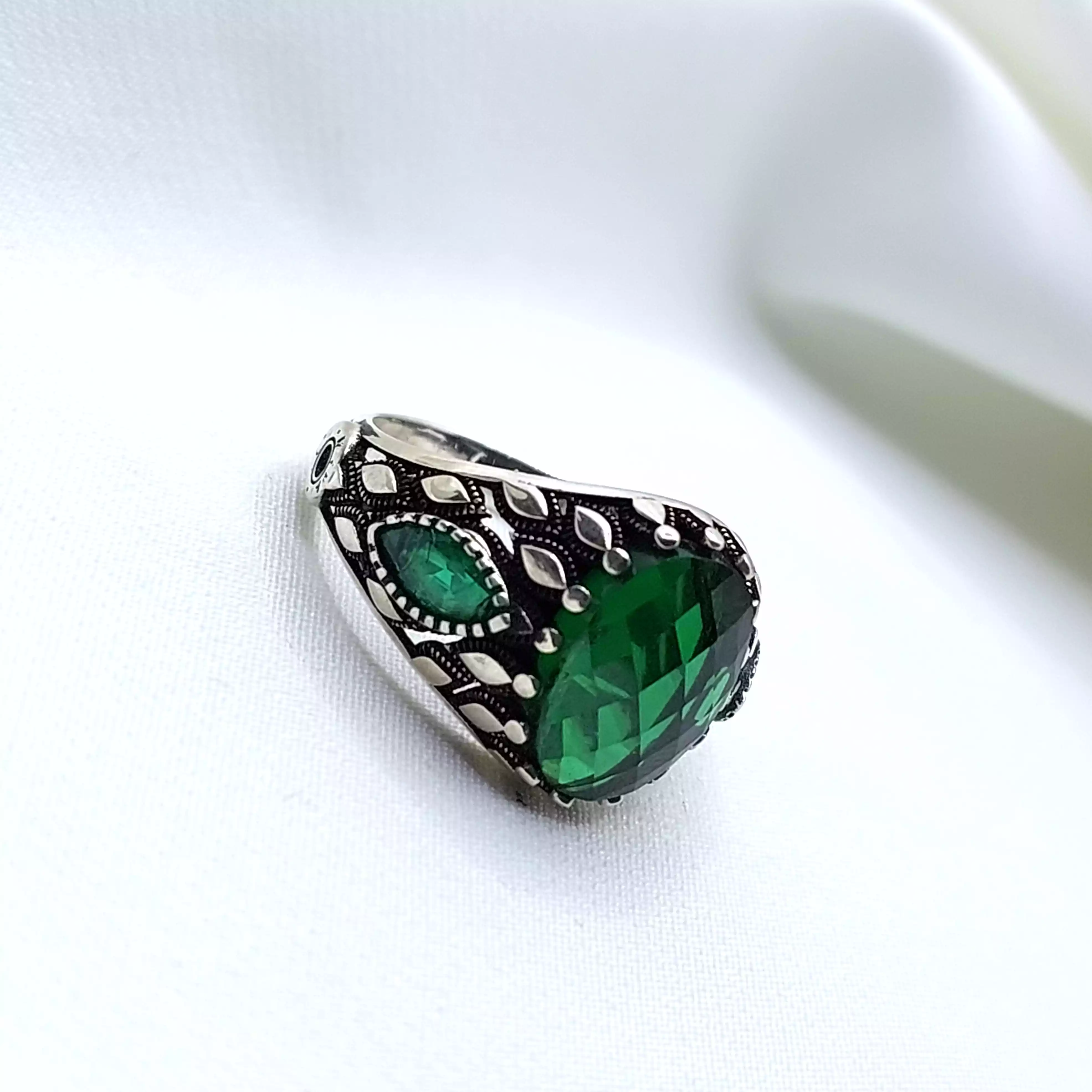 انگشتر نقره ترک مردانه کد 92