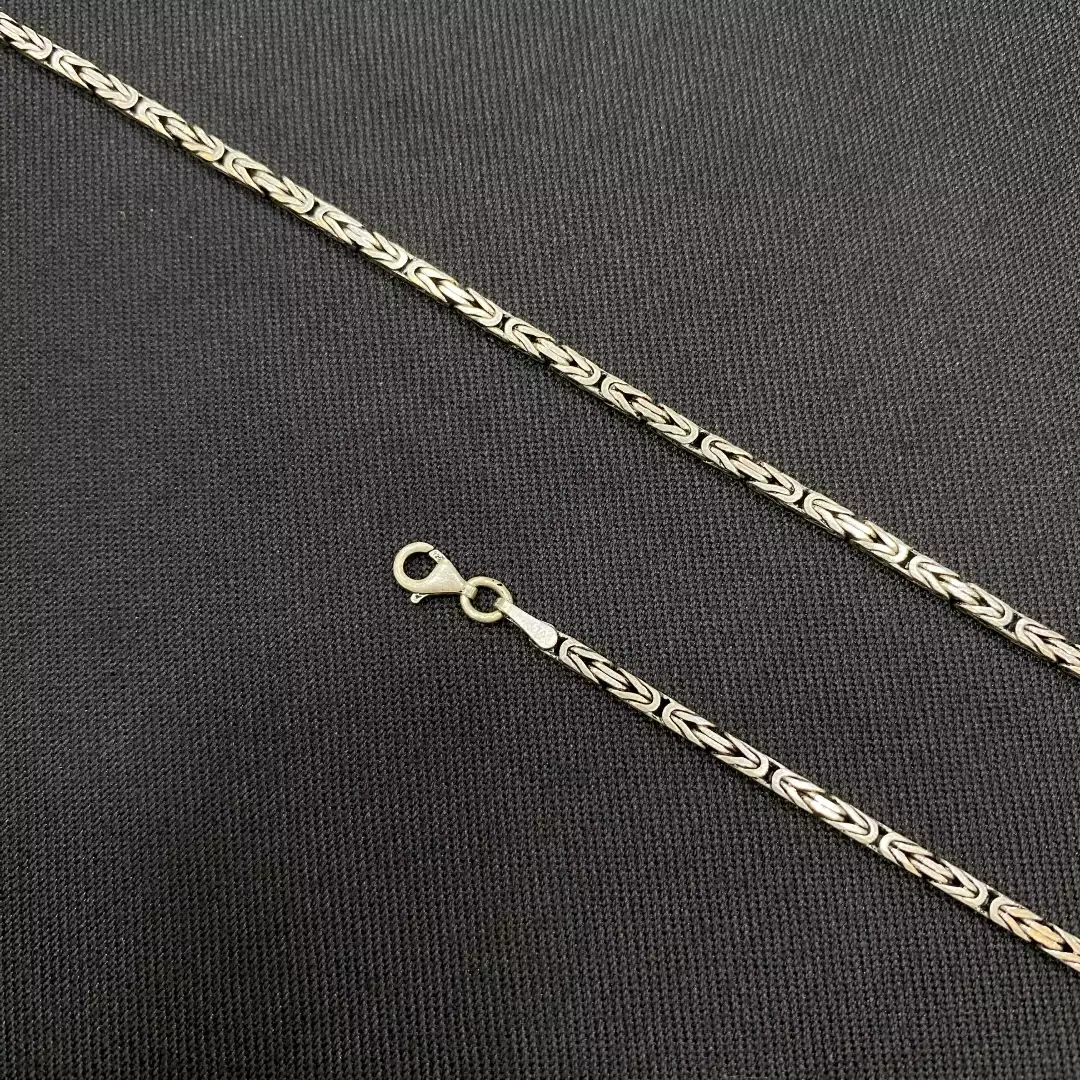 گردنبند نقره مردانه کد 4