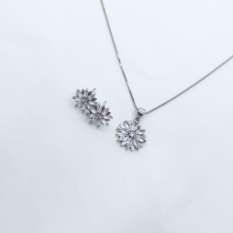 نیم ست نقره کد 21