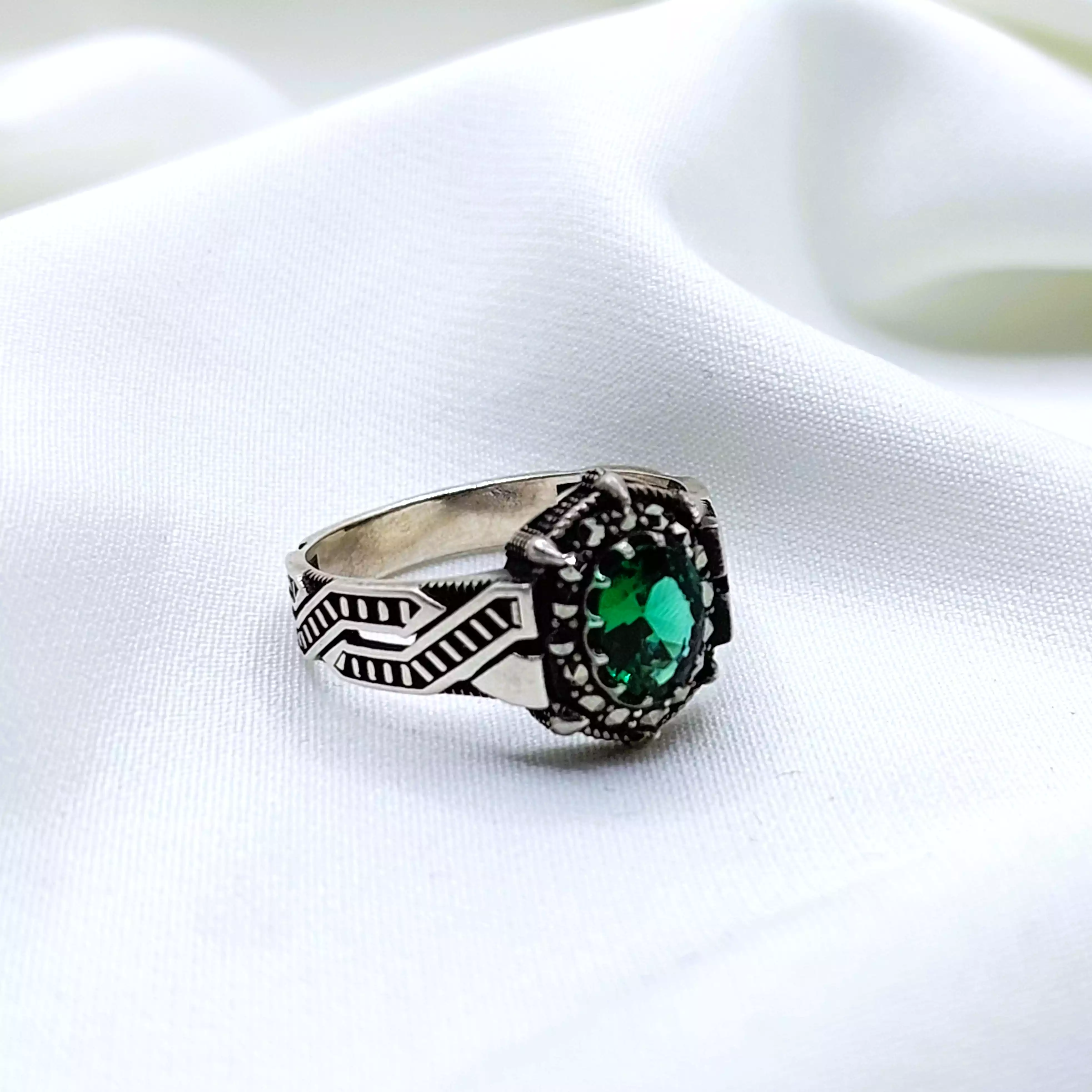 انگشتر نقره ترک مردانه کد 66