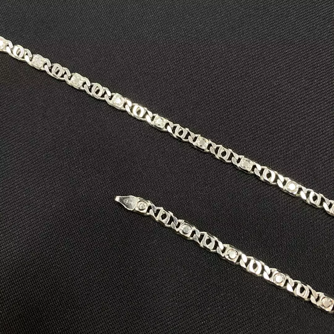 گردنبند نقره مردانه کد 2