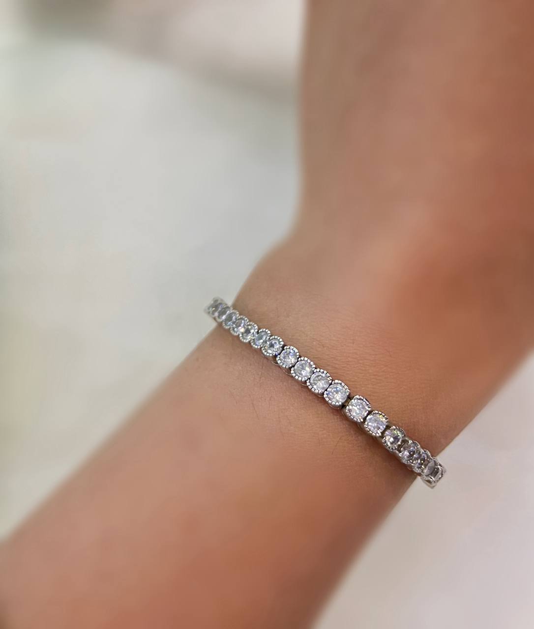 دستبند نقره زنانه کد 9