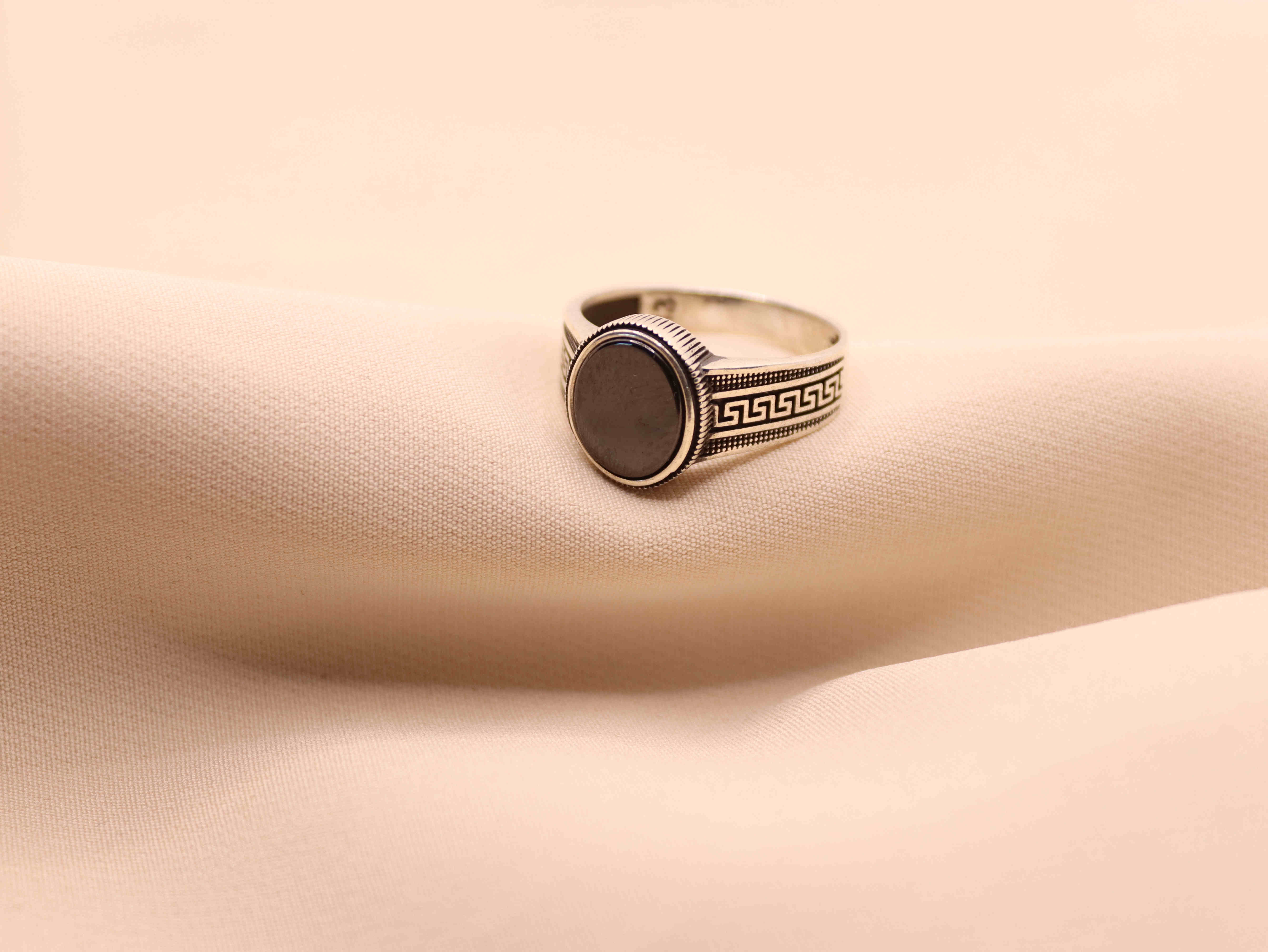 انگشتر نقره مردانه ترک کد 30