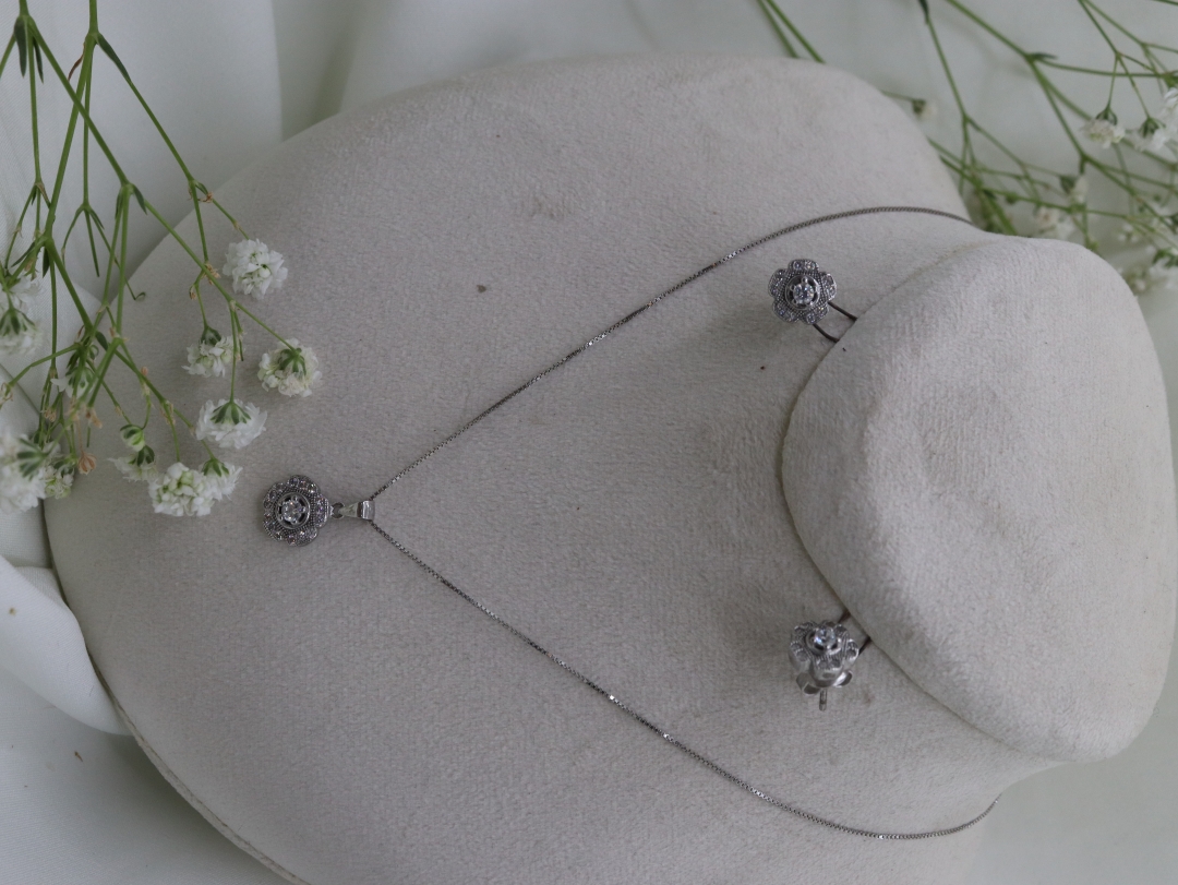 نیم ست نقره کد 3