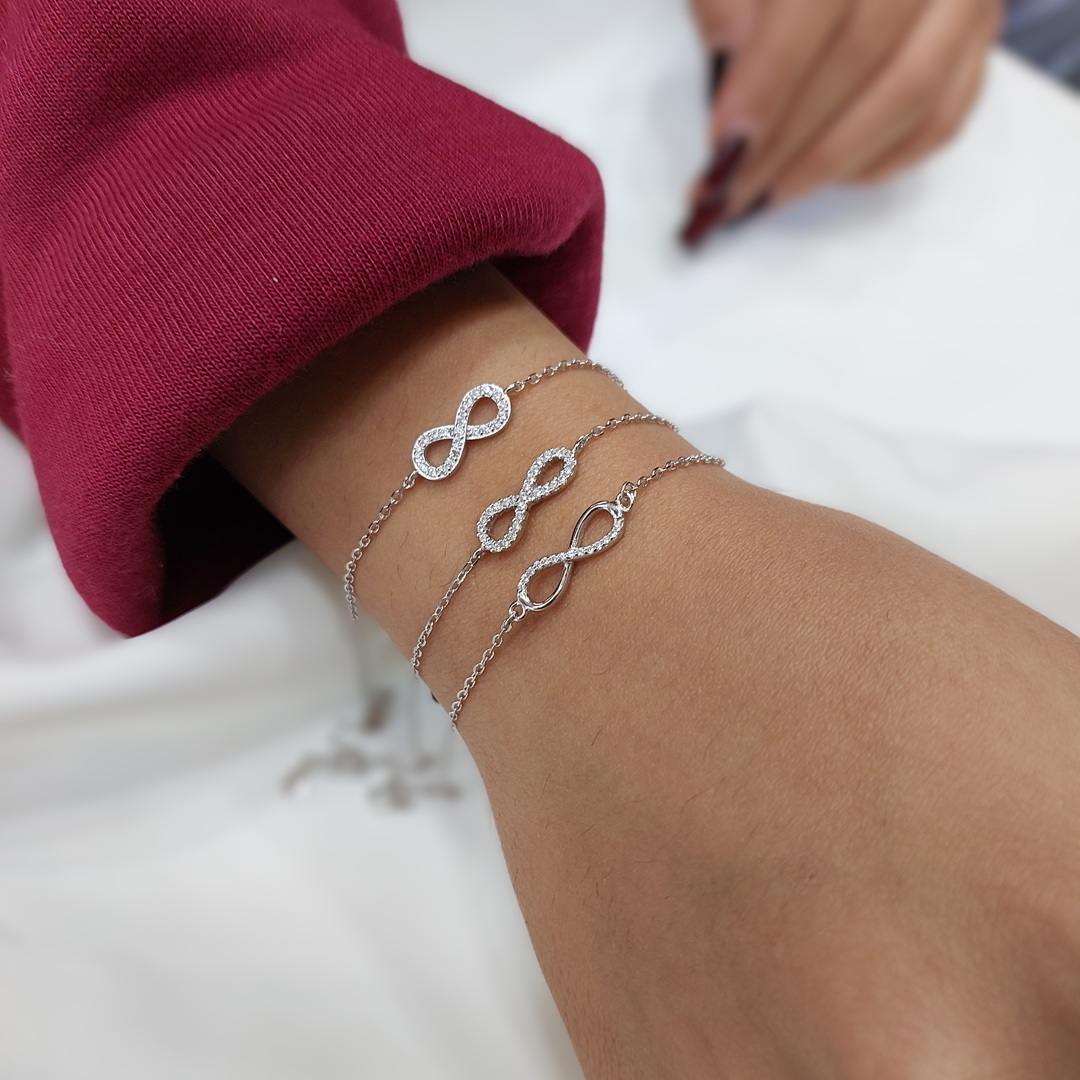 دستبند نقره زنانه کد 8