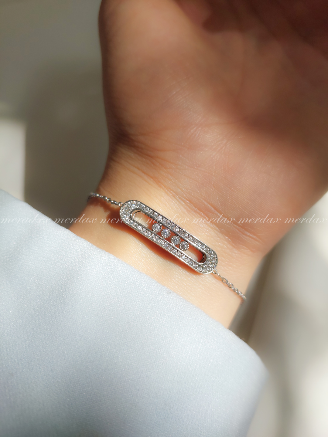 دستبند نقره زنانه کد 3