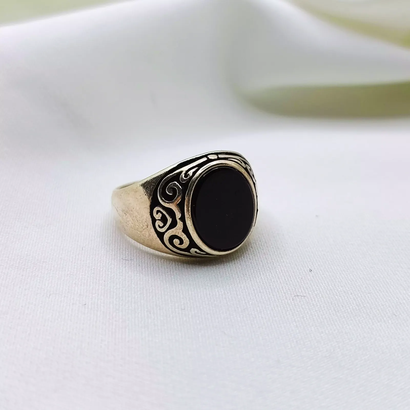 انگشتر نقره ترک مردانه کد 402